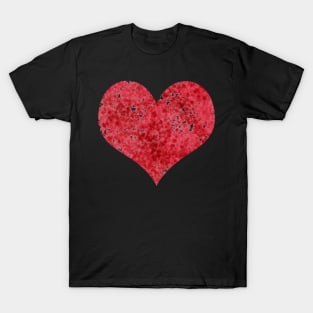 Big Red Heart Watercolor T-Shirt